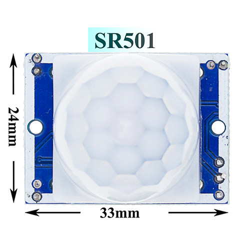 1pcs HC-SR501 SR501 Adjust IR Pyroelectric Infrared PIR Motion Sensor Detector Module ► Photo 1/6