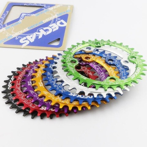 Deckas 104BCD Round Narrow Wide Chainring MTB Mountain bike bicycle 104BCD 32T 34T 36T 38T crankset Tooth plate Parts 104 BCD ► Photo 1/6