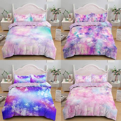 Space Bedding Kids Girl Duvet Cover Bed Set Single Twin Double Full Queen King Size Bedspread ► Photo 1/6