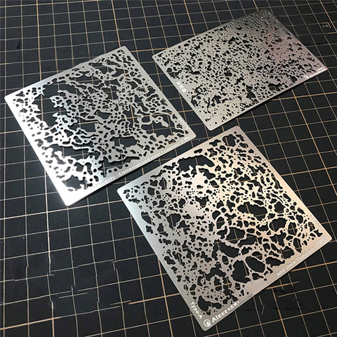 ​Corrosion Stain Stenciling Template Leakage Spray Plate Model Tools AJ0057 AJ0058 AJ0059 for Military Model Accessories ► Photo 1/6