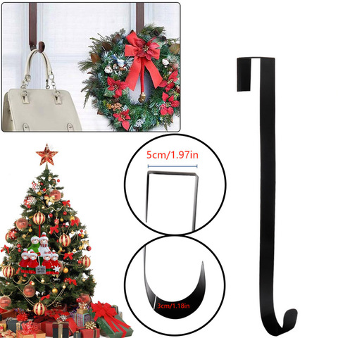 Wreath Hanger, Premium Over The Door 15 Inch Metal Wreath Hanger Wreath Holder Wreath Hook for Christmas Decoration Large ► Photo 1/6