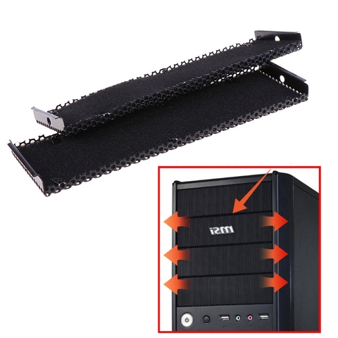 2pcs Optical Drive Computer Chassis Front Panel Bracket Driver's Baffle with Dustproof Sponge 15.8x4.3cm ► Photo 1/6