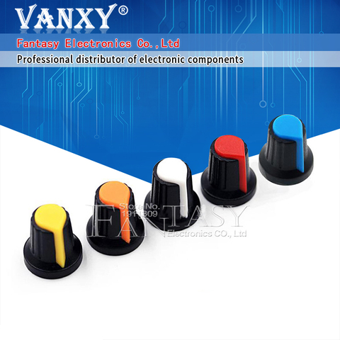 20PCS WH148 potentiometer knob cap Yellow Orange Blue White Red 15X17mm AG2 knob ► Photo 1/2