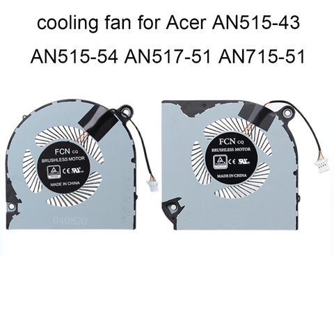 Computer Fans for Acer Nitro 5 7 AN515-43 AN515-54 AN517-51 AN715-51 FL1K FL78 GPU Graphics card CPU Cooling Fan Cooler Radiato ► Photo 1/6