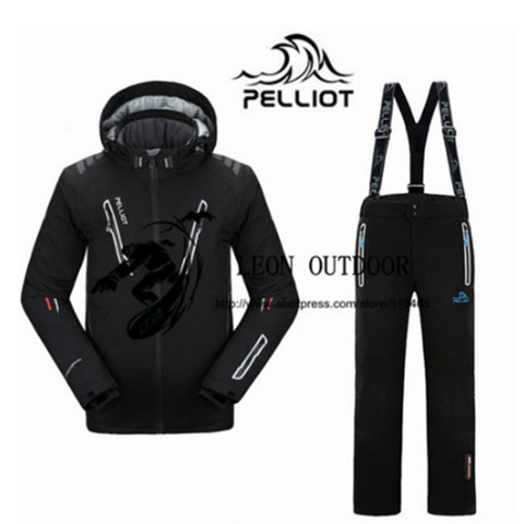 2022 New Pelliot Male Ski Suits Jacket+Pants Men's Water-proof Breathable TThermal Cottom-padded Snowboard Suit Men Ski Jacket ► Photo 1/6