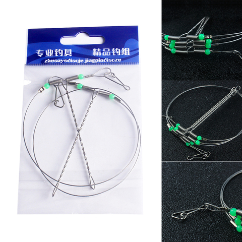 Stainless Steel Fishing Rigs Wire Leader Rope Line Swivel String Hooks Balance Bracket Fishing Tackle Accessorie ► Photo 1/6