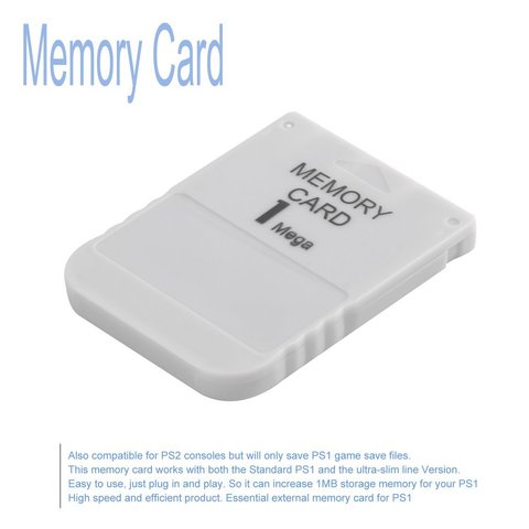 1MB Memory Card Mega memory card 1M for Playstation for PS1 one PSX Game True Gamers Affordable 100% New ► Photo 1/6