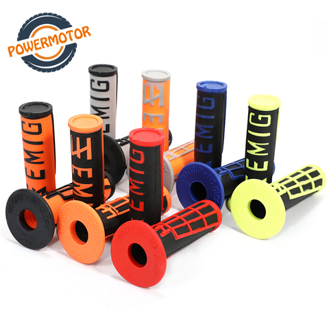 Rubber Motorcycle Handlebar Grips Motocross Soft Rubber Grips 7/8