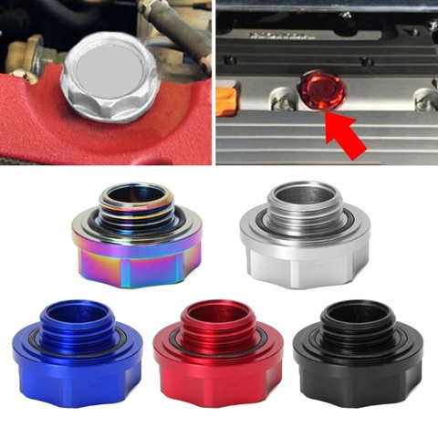 Aluminum Automobile Vehicle Oil Cap Fuel Tank Oil Cover Engine Oil Filler Cap ► Photo 1/5
