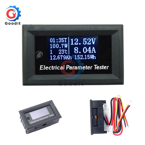 OLED 100V/10A DC Voltmeter display monitor tester Current Meters Charger voltage ammeter battery power supply capacity detection ► Photo 1/6