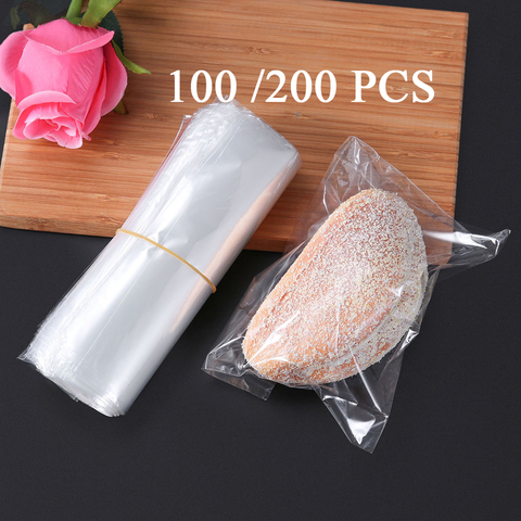 100/200pcs POF Heat Shrink Wrap Bag Waterproof Laminating Film Transparent Heat-Shrinkable Bag For Soaps Bath Bombs DIY Crafts ► Photo 1/6