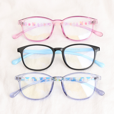 Fashion Kids Anti-blue Light Glasses Ultra Light Frame Children Boys Girls Computer Eye Protection Comfortable Eyeglasses ► Photo 1/6