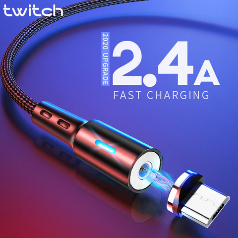 Twitch Micro USB Magnetic USB Cable For Samsmung S7 Xiaomi Microusb Android Mobile Phone Magnet Charging Cable Micro USB Charger ► Photo 1/6