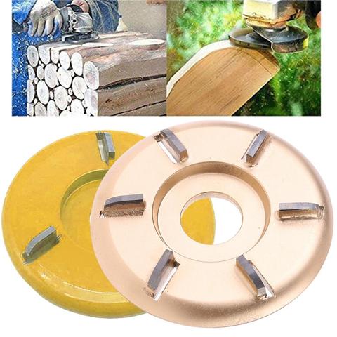 Golden 90mm Diameter Rotary Planer Power Wood Carving Disc Angle Grinder Hexagonal Blade Attachment 22mm Bore Tool ► Photo 1/6