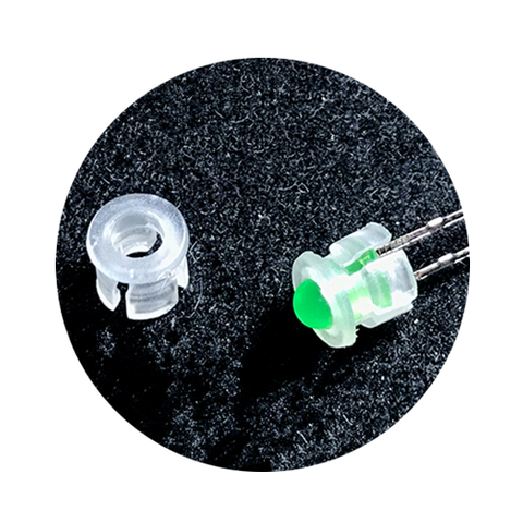 100Pcs White Plastic LED Clip Holder Case Spacer For 5mm Through Hole LED ► Photo 1/1