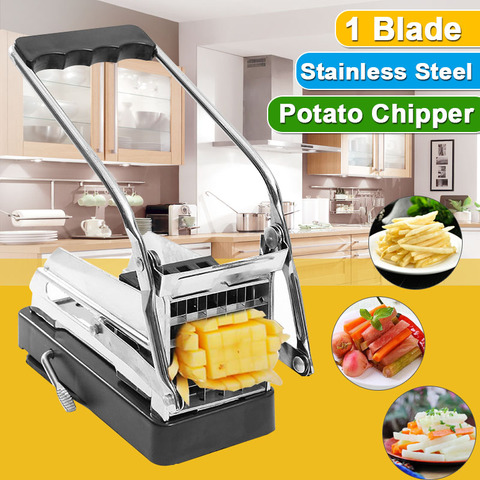 Hot Stainless Steel Potato Cutter Slicer Chopper Kitchen Cooking Tools Gadgets