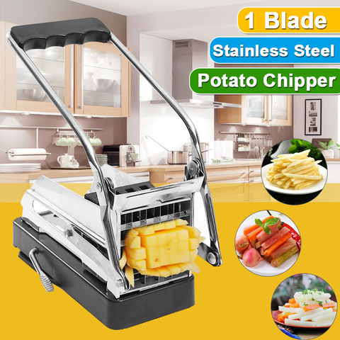 New Stainless Steel Potato Cutting Machine Non-slip French Fries Cutter Home Use Potato Slicer Chopper Cucumber Kitchen Gadgets ► Photo 1/6