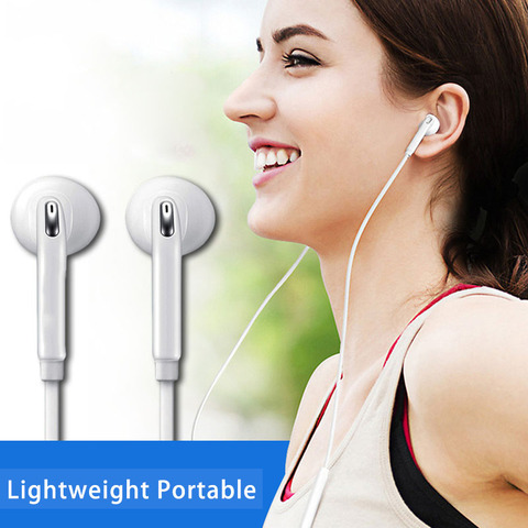 3.5mm In-Ear Wired Earphone Stereo Music Headphones Sport Running Headset with Mic Volume Control for Samsung S6 Xiaomi Mi9 ► Photo 1/6