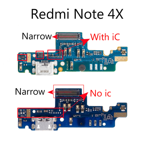 Charger Connector USB Charging Port Flex Cable For Xiaomi Redmi Note 4X 4 Pro 4A USB Charger Microphone Board ► Photo 1/5