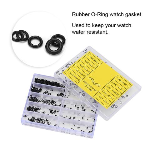 500pcs Waterproof Rubber O Ring Watch Crown O-Ring Watch Head Ring Seal Gasket Washer Watch Repair Tool Accessory for Watchmaker ► Photo 1/6