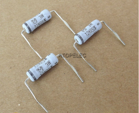 1pc Matsushita M Japan 3W 5% Metal-Oxide Film Power Resistors 0.15R-200K 3.9R/10R/47R/100R/270R/470R/1K/2K/3.3K/4.7K/10K/100K ► Photo 1/1