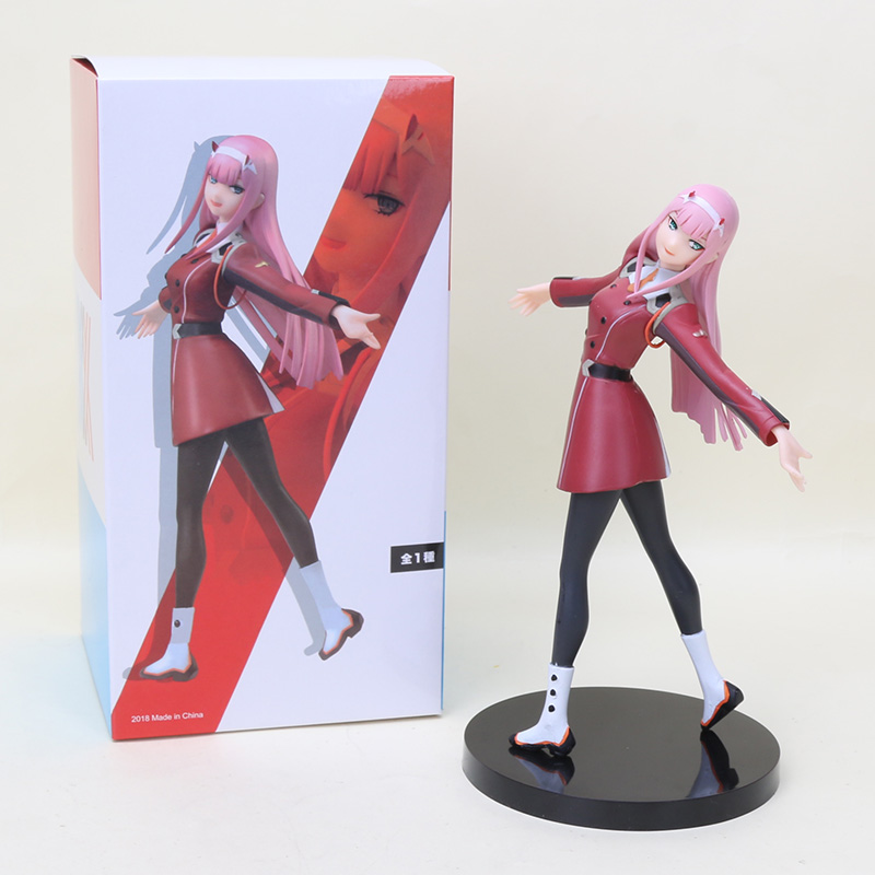 Anime DARLING in the FRANXX Zero Two 02 PVC Figure Toys Statue Collection Gifts 