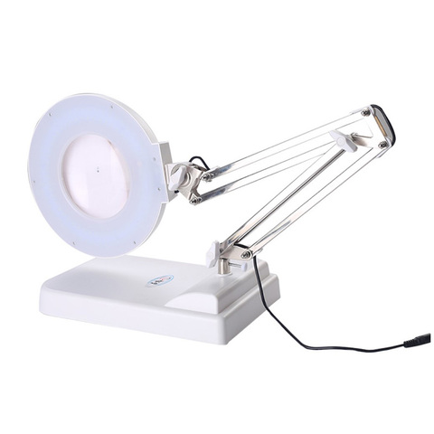 Magnification 30x Table Top Stand Optical Glass Repairing Lighted Magnifier Lamp PCB Precision Parts Inspection Magnifying Glass ► Photo 1/5