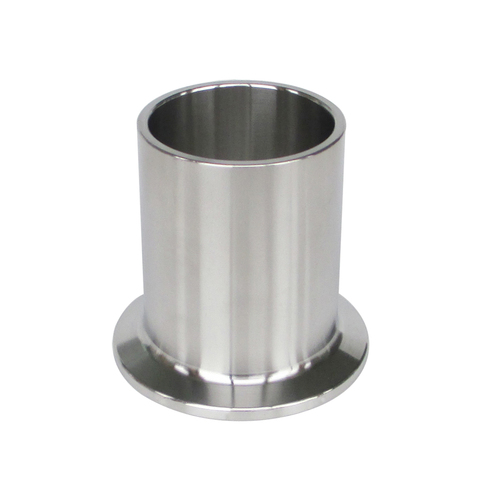 Sanitary SS304 Stainless Steel Tri Clamp Long Weld On Ferrule Welding Pipe, Height 50mm ► Photo 1/3