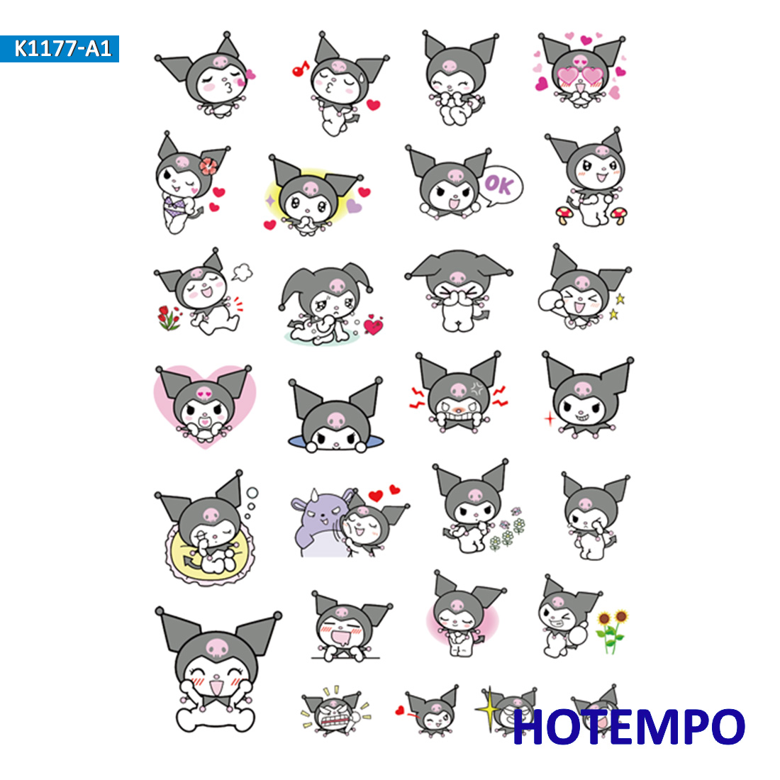 2021 Kuromi Sticker Sheet