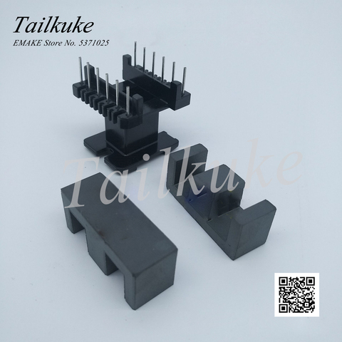 10sets/lot EE33 Magnetic Core Supporting Vertical 6 + 6 Skeleton Ferrite Transformer Core EE33 PC40 Material ► Photo 1/5