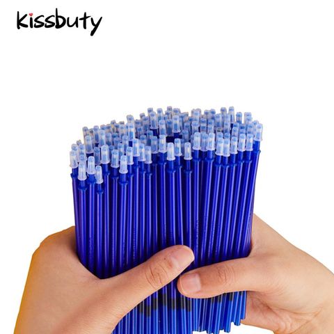 100 Pcs/Set Office Signature Shool Gel Pen Refill Rod Magic Erasable Pen Refill Accessories 0.5mm Blue Black Ink Writing Tools ► Photo 1/6