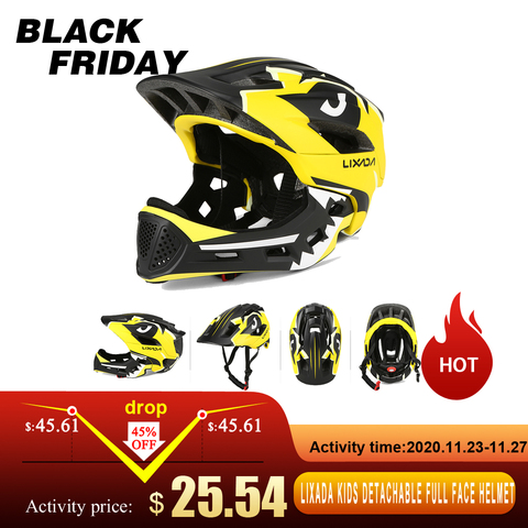 Lixada Kids Detachable Full Face Helmet Children Sports Safety Helmet for Cycling Skateboarding Roller Skating ► Photo 1/6