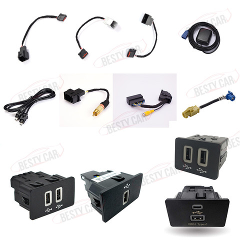 For Ford SYNC 3 Retrofit USB Media Hub Module Adapter Power Harness Wiring (Gen 1) (Gen 2a) (Gen 2b) HC3Z-19A387-B CarPlay ► Photo 1/6