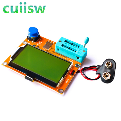 LCD Digital Transistor Tester Meter LCR-T4 12864 9V Backlight Diode Triode Capacitance ESR Meter For MOSFET/JFET/PNP/NPN L/C/R ► Photo 1/6
