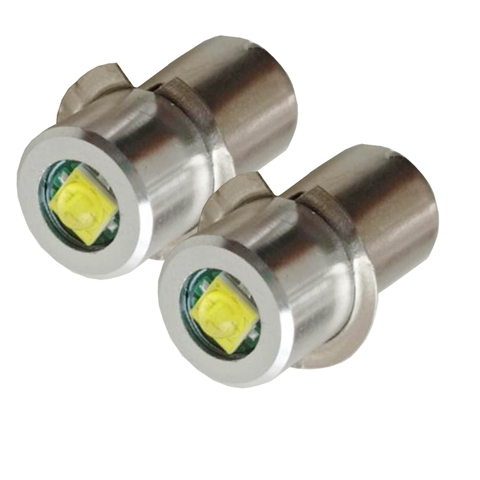 2X P13.5S Base LED Upgrade Bulb for Maglite Replacement Bulbs Conversion Kit for C/D Flashlights Torch 3V-24V DC 3V 4.5V 6V 18V ► Photo 1/1