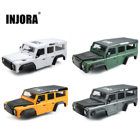 INJORA Hard Plastic 313mm 12.3in Wheelbase D110 Defender Body Shell for 1/10 RC Crawler Car Traxxas TRX4 Axial SCX10 90046 ► Photo 1/6