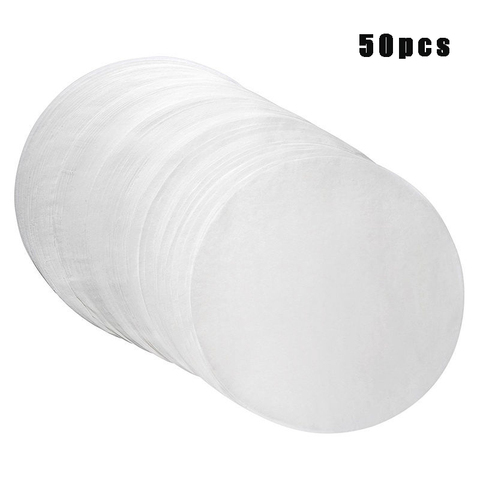 50Pcs Round Baking Paper Circle Parchment Paper Liner BBQ Oven Patty Hamburger Paper Cake Non-Stick Baking Tool Wholesale ► Photo 1/6