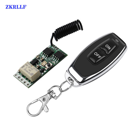 3.7V Mini RF Remote Switch 433MHz  4.2V 5V 6V 7.4V 9V 12V NO COM NC Relay Contact ASK Small Relay Contact Wireless Switches ► Photo 1/6