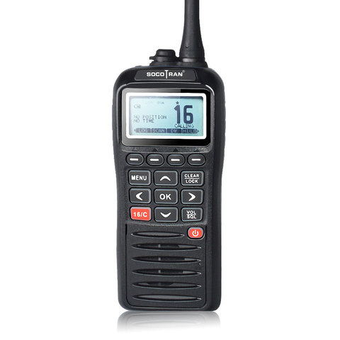 SOCOTRAN RS-38M GPS Marine Two Way Radio VHF Handheld Floats Waterproof IPX7 ATIS code Tri-watch 156.025-157.425MHz Transceiver ► Photo 1/6