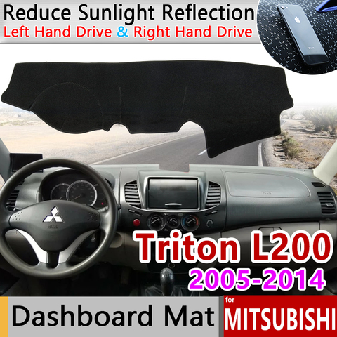 for Mitsubishi L200 Triton Strada Strakar Barbarian Hunter Strakar Anti-Slip Mat Dashboard Cover Sunshade Dashmat Accessories ► Photo 1/6