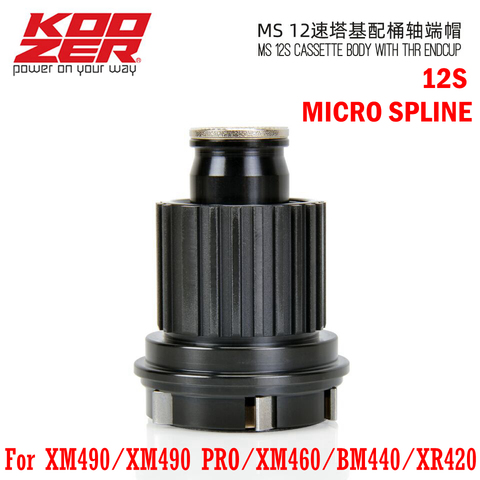 Koozer Micro Spline 12S Freehub XM490 BM440 PRO MTB Bicycle Hubs Converters Mountain Bike End Cap Adapter 8 9 10 11Speed XD ► Photo 1/6