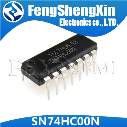 10pcs/lot New 74HC00 74HC00N SN74HC00N Logic IC DIP-14 ► Photo 1/3