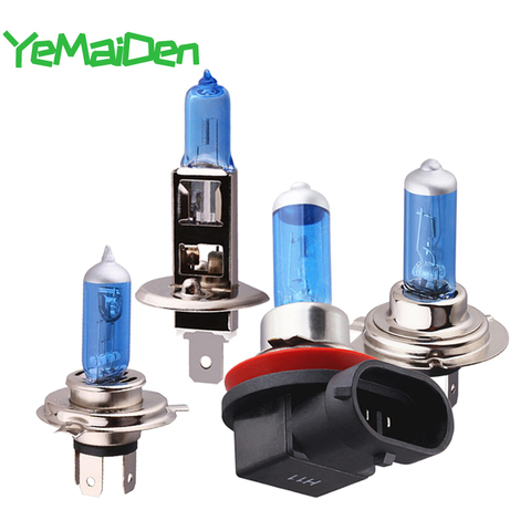 1x Car Halogen headlight Fog Bulb H1 H4 H7 H8 H11 Lamps 12V 55W 5000K Suer bright White Motorcycle/auto Halogen Light ► Photo 1/6