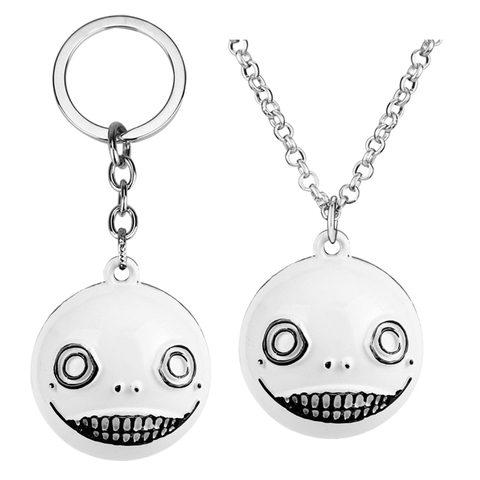 Game NieR Automata Keyring Robot 2B Emil No2 Type B Metal Enamel Keychain For Men Women Car Bag Key Chains Chaveiro Key Holder ► Photo 1/6