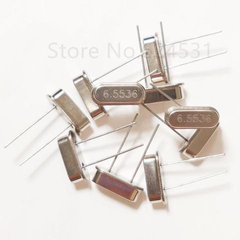 10pcs HC-49S In-Line Passive Quartz Crystal Crystal 6.5536MHZ Resonator ► Photo 1/6