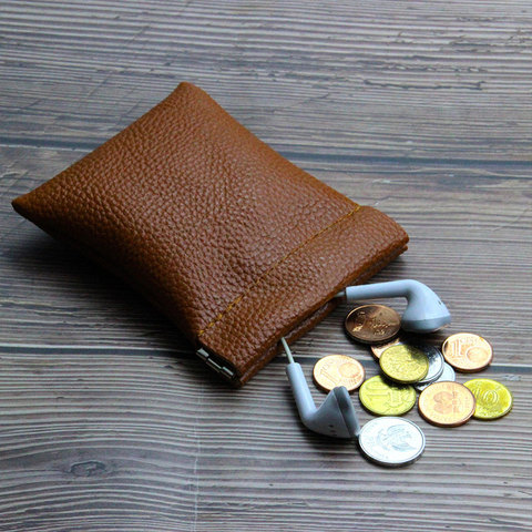 PU Leather Mini Coin Purse For Men Women Change Little Key Business Card Holder Children's Short Coin Wallet Small Money Bag ► Photo 1/6