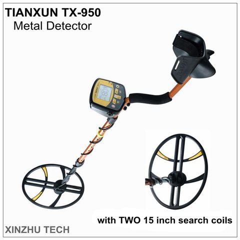 Professional edition TIANXUN TX-950 metal detector underground depth scanner gold treasure hunter with two 15 inch search coils ► Photo 1/3