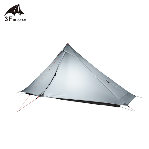 3F UL GEAR Lanshan 1 pro Tent Outdoor 1 Person Ultralight Camping Tent 3 Season Professional 20D Silnylon Rodless Tent ► Photo 1/6