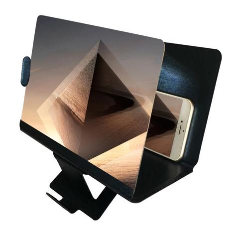 8inch 3D Phone Screen Magnifier Stereoscopic Amplifying Desktop Foldable Leather Bracket Mobile Phone Holder Tablet Holder ► Photo 1/6