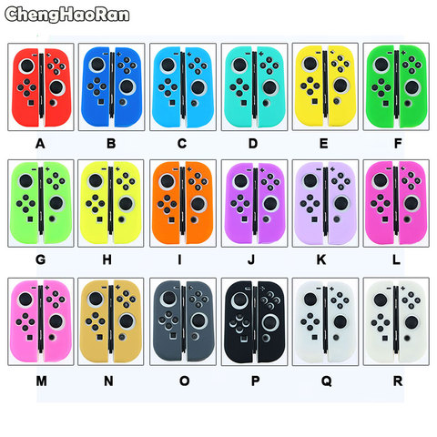 ChengHaoRan Silicone Rubber Skin Case Cover For Nintendo Switch Joy Con Controller For Switch NX NS Joycon Grip Protective Case ► Photo 1/6